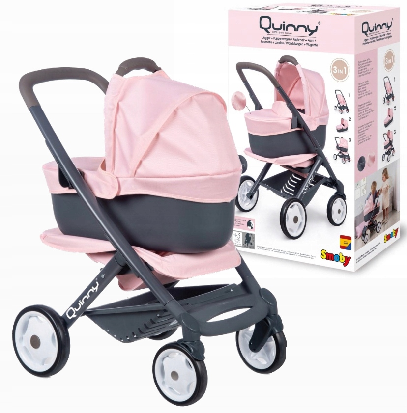 Kočík pre bábiky Smoby Maxi-Cosi Quinny 3 v 1